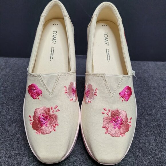 NWT TOMS - Womens Alp Platform Espadrille Size 7.5 - Picture 3 of 13